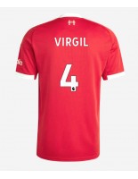 Liverpool Virgil van Dijk #4 Hjemmedrakt 2025-26 Korte ermer